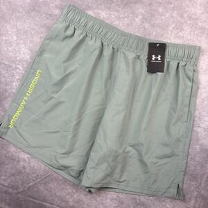 Under Armour Tech Vent‎ Shorts Mens XL Grey Performance Woven Woodmark NEW